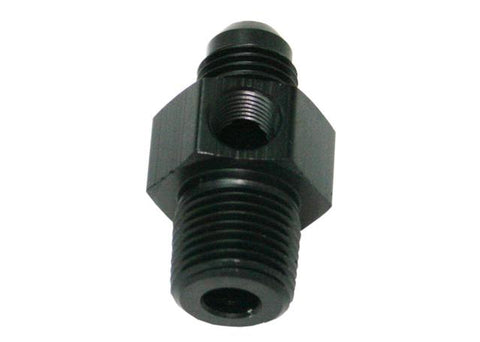 Aeroflow AF139-08-06BLK Male 3/8"Npt To -8AN 1/8" Port