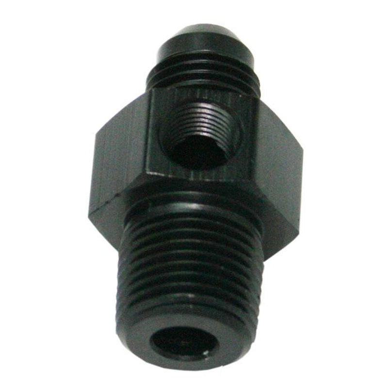 Aeroflow AF139-06-08BLK Male 3/8"Npt To -6AN 1/8" Port