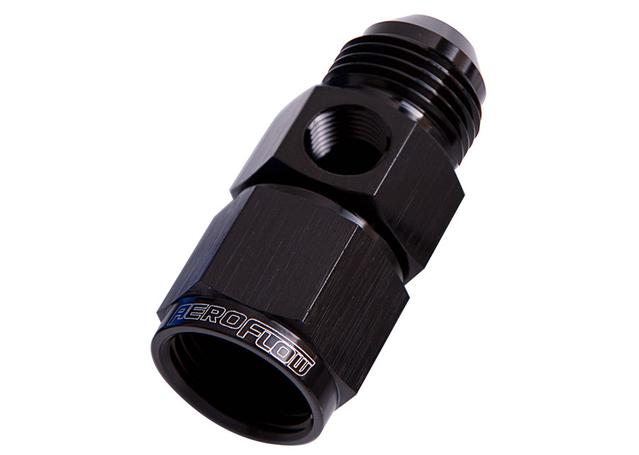 Aeroflow AF140-12BLK Straight Female - Male -12AN Black