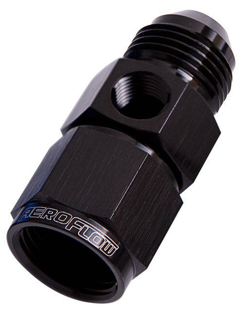 Aeroflow AF140-08BLK Straight Female - Male -8AN Black