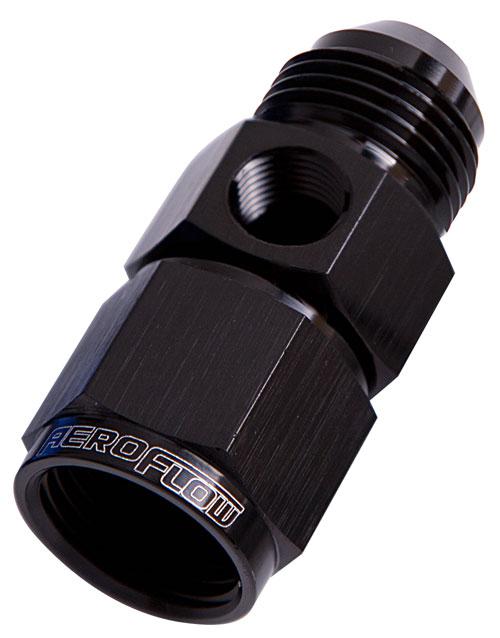 Aeroflow AF140-08BLK Straight Female - Male -8AN Black