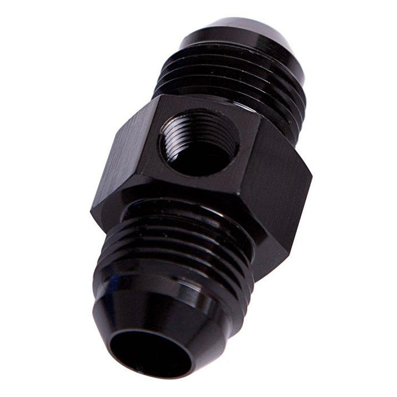 Aeroflow AF141-06BLK Straight Male - Male -6AN Black With