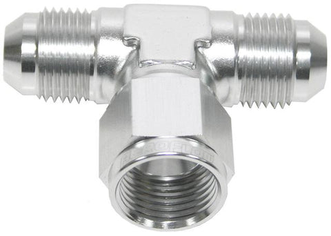 Aeroflow AF144-12S AN Tee -12AN Female Nut Silver Swivel