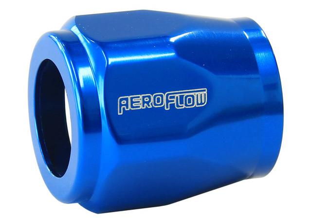 Aeroflow AF150-05 Hex Hose Finisher 14.3mm ID Blue 9/16"