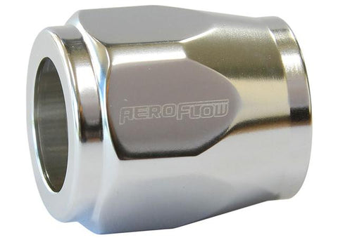 Aeroflow AF150-04S Hex Hose Finisher 12mm ID Silver 1/2"