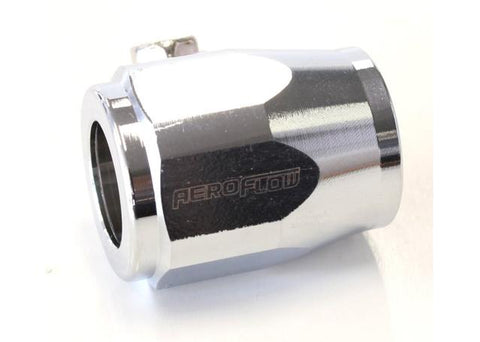 Aeroflow AF150-06CH Hex Hose Finisher 15mm ID Chrome 5/8"