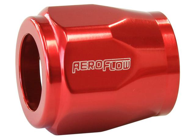 Aeroflow AF150-07R Hex Hose Finisher 16.5mm ID Red 21/32"