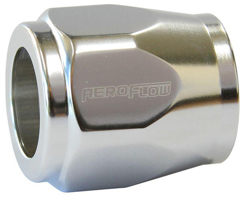 Aeroflow AF150-08S Hex Hose Finisher 17mm ID Silver