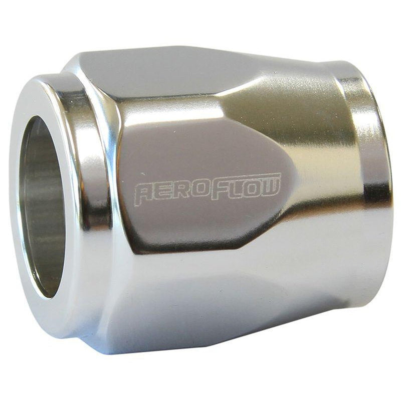Aeroflow AF150-06S Hex Hose Finisher 15mm ID Silver 5/8"