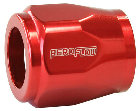 Aeroflow AF150-04R Hex Hose Finisher 12mm ID Red 1/2" ID