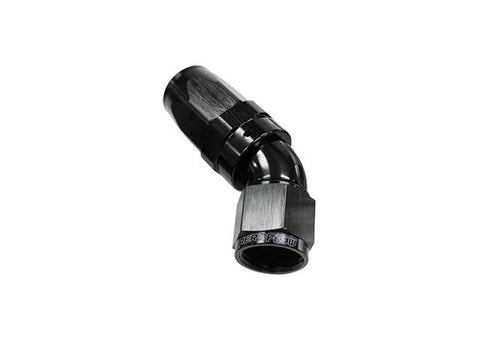 Aeroflow AF152-06BLK 45 Deg Hose End -06AN Black Full
