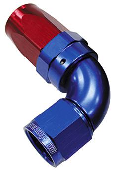 Aeroflow AF153-06 90 Deg Hose End -06AN Blue Full Flow