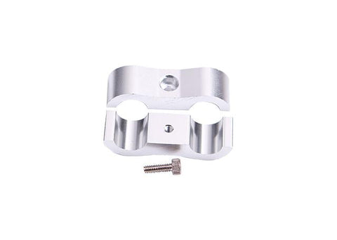 Aeroflow AF156-07S Billet Dual Hose Seperator Silver 11mm