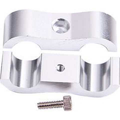 Aeroflow AF156-10S Billet Dual Hose Seperator Silver