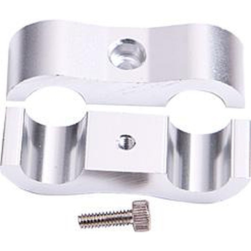 Aeroflow AF156-10S Billet Dual Hose Seperator Silver