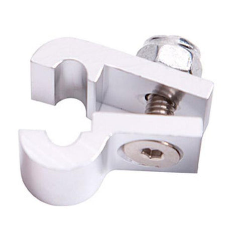 Aeroflow AF157-05S Billet P Style Clamp 5/16 Line Silver