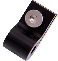 Aeroflow AF157-03BLK-10 Billet P Style Clamp 3/16 Line