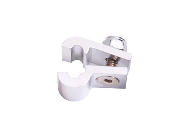 Aeroflow AF157-04S Billet P Style Clamp 1/4" Line Silver