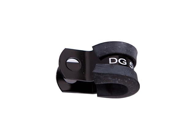 Aeroflow AF158-04BLK Cushioned P Clamps -4AN 10Pk Black