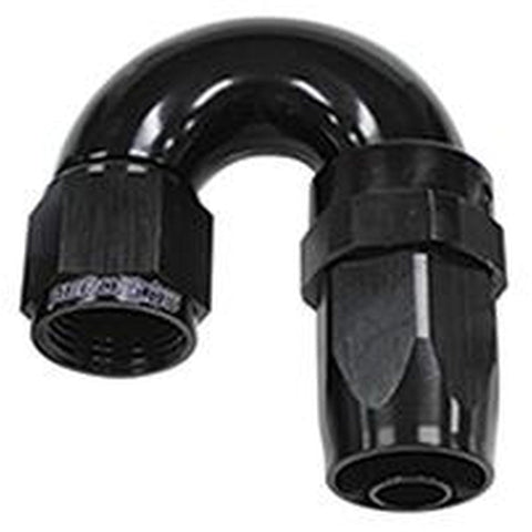 Aeroflow AF159-06BLK 180 Deg Hose End -06AN Black Full