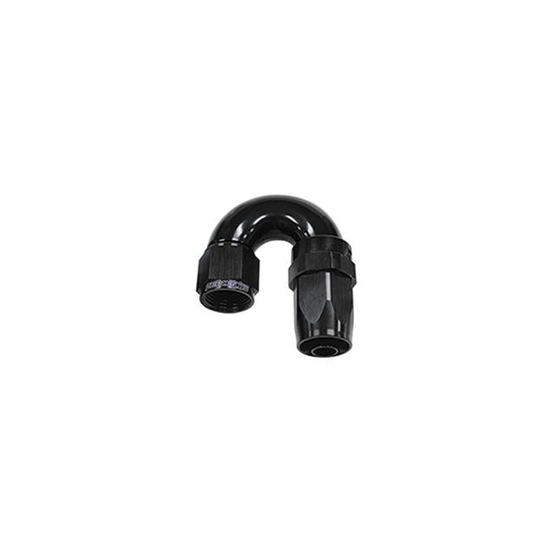 Aeroflow AF159-08BLK 180 Deg Hose End -08AN Black Full