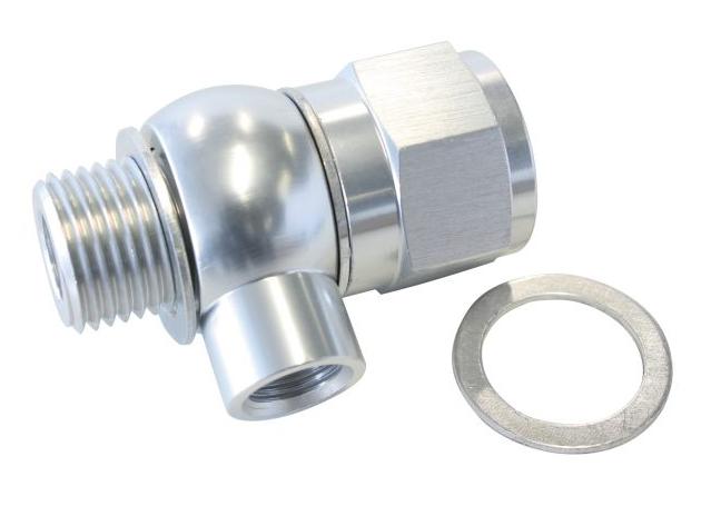 Aeroflow AF166-05-02S Oil Pressure Adapter Allows 1/8"