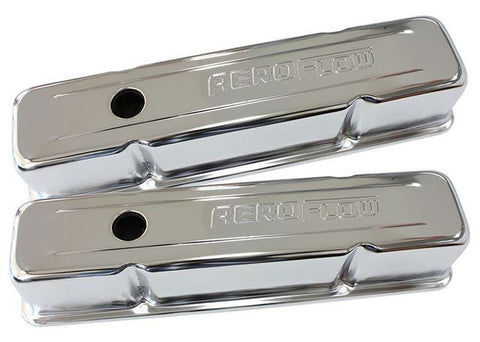 Aeroflow AF1821-5000 Valve Cover Tall Chrome With Logo