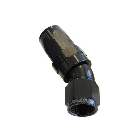 Aeroflow AF197-08BLK 30 Deg Hose End -08AN Black Full
