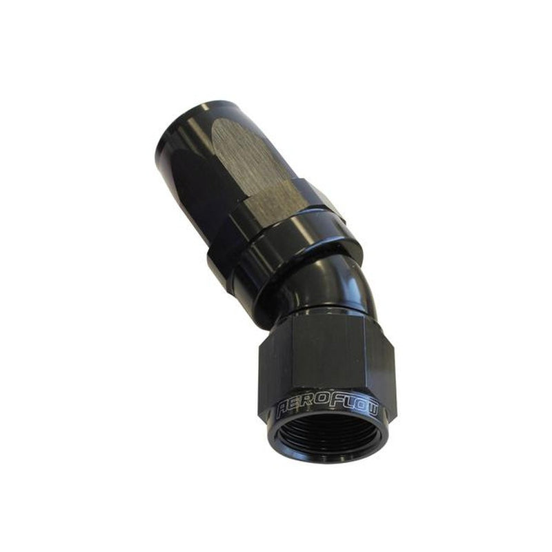 Aeroflow AF197-08BLK 30 Deg Hose End -08AN Black Full