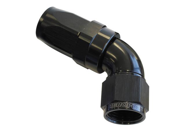 Aeroflow AF198-06BLK 60 Deg Hose End -06AN Black Full