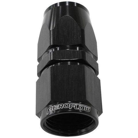 Aeroflow AF201-03DBLK Alloy Straight Hose End -3AN Black