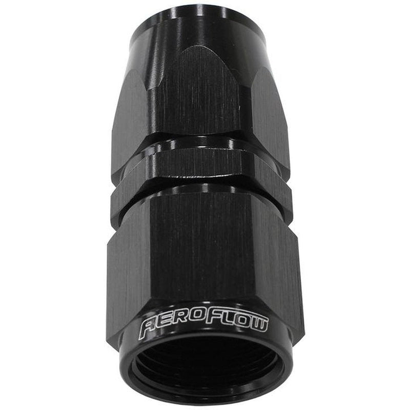 Aeroflow AF201-10DBLK Alloy Straight Hose End -10AN Black