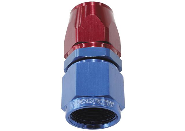 Aeroflow AF201-12D Alloy Straight Hose End -12AN Blue