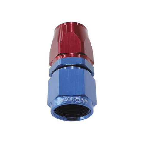 Aeroflow AF201-04D Alloy Straight Hose End -4AN Blue