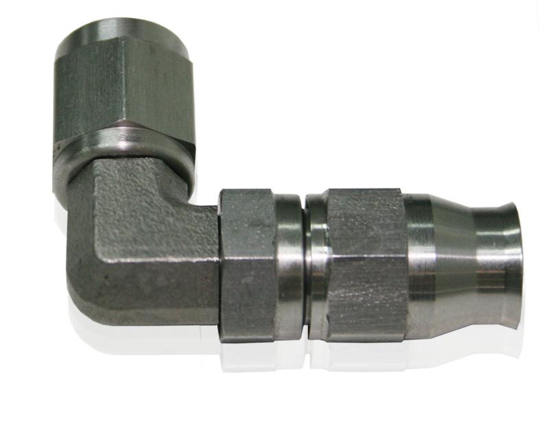 Aeroflow AF203-04 Ss 90 Deg Hose End -4AN Steel Full