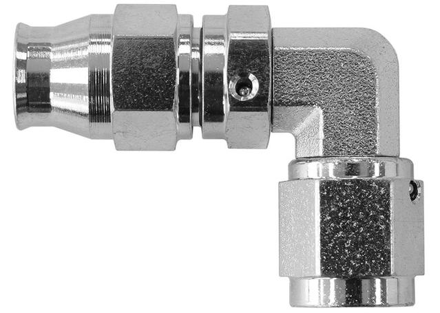 Aeroflow AF203-04S Steel 90 Deg Hose End -4AN Steel Full