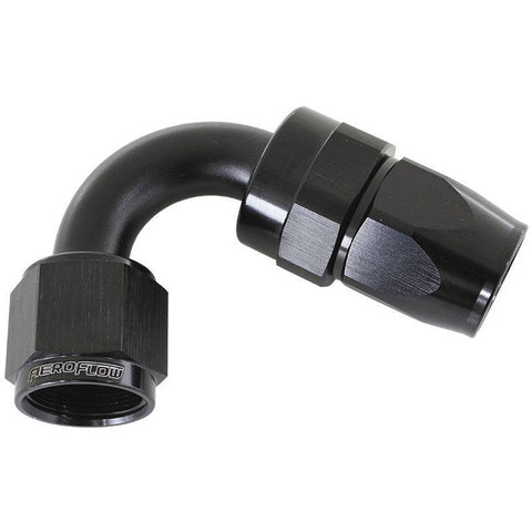 Aeroflow AF204-06DBLK Alloy 120 Deg Hose End -6AN Black