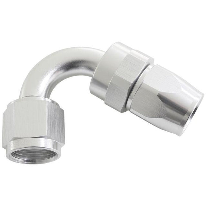 Aeroflow AF204-06DS Alloy 120 Deg Hose End -6AN Silver