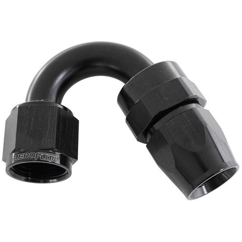 Aeroflow AF205-06DBLK Alloy 150 Deg Hose End -6AN Black