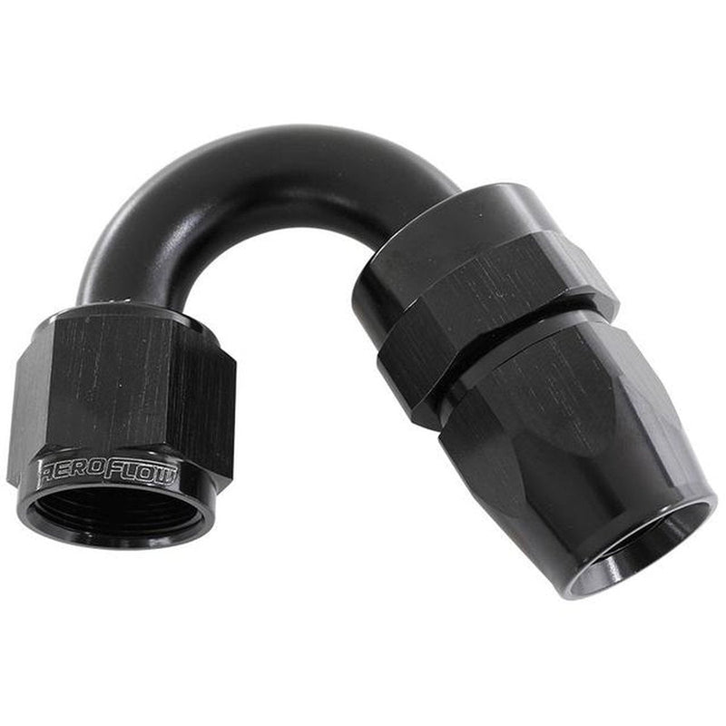 Aeroflow AF205-06DBLK Alloy 150 Deg Hose End -6AN Black