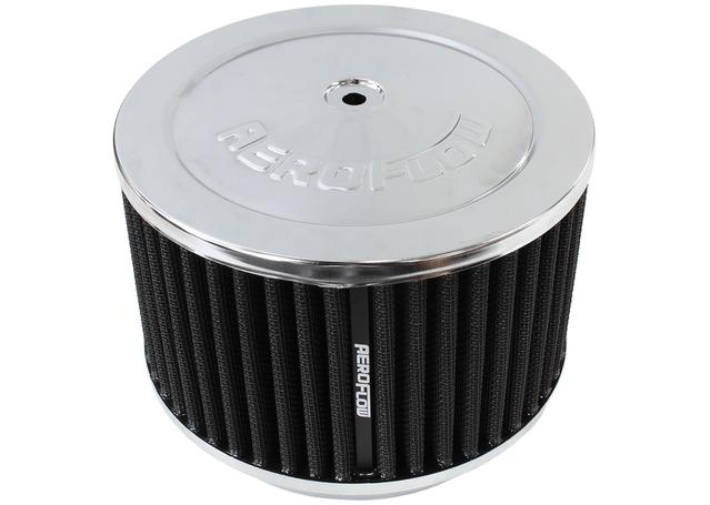 Aeroflow Air Cleaner Chrome Cotton 6-3/8" x 4