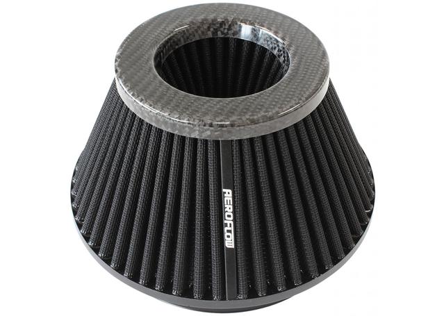 Aeroflow 6" Clamp-On Tapered Filter 7.6-4.7" OD, 4" Carbon