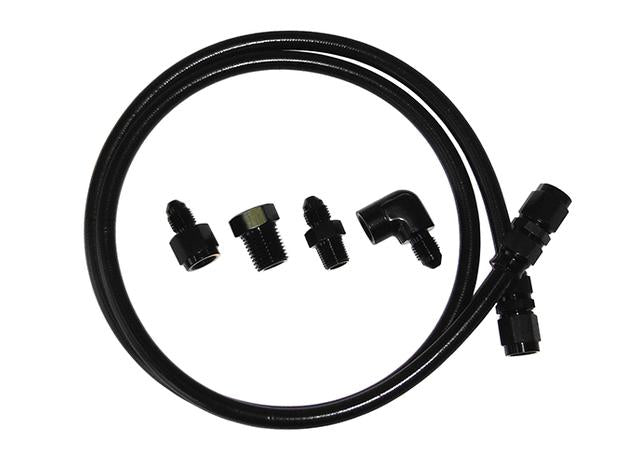 Aeroflow AF30-4004BLK -4AN X 4Ft Black Braided Line With