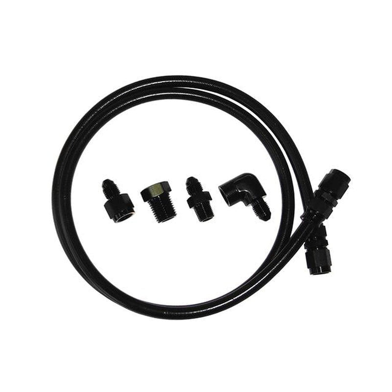 Aeroflow AF30-4003BLK -4AN X 3Ft Black Braided Line With