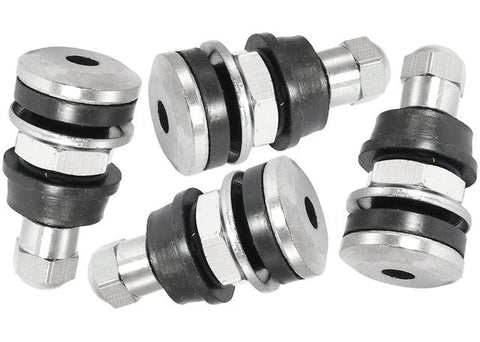 Aeroflow Bolt In Wheel Valve Stems Chrome 7/16" 5/8"
