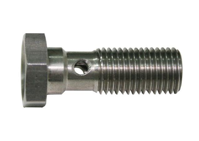 Aeroflow AF300-03L Banjo Bolt -3AN 3/8" X 24Unf Stainless