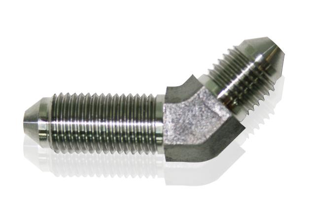 Aeroflow AF321-03 Stainless -3AN Bulkhead 45Deg Stainless