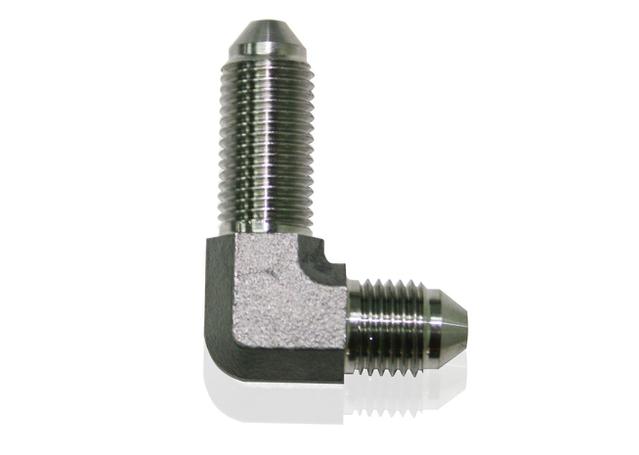 Aeroflow AF323-03 Stainless -3AN Bulkhead 90Deg Stainless