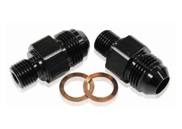 Aeroflow AF375-08BLK Trans Fitting -8 X 1/4 Black 1/4"