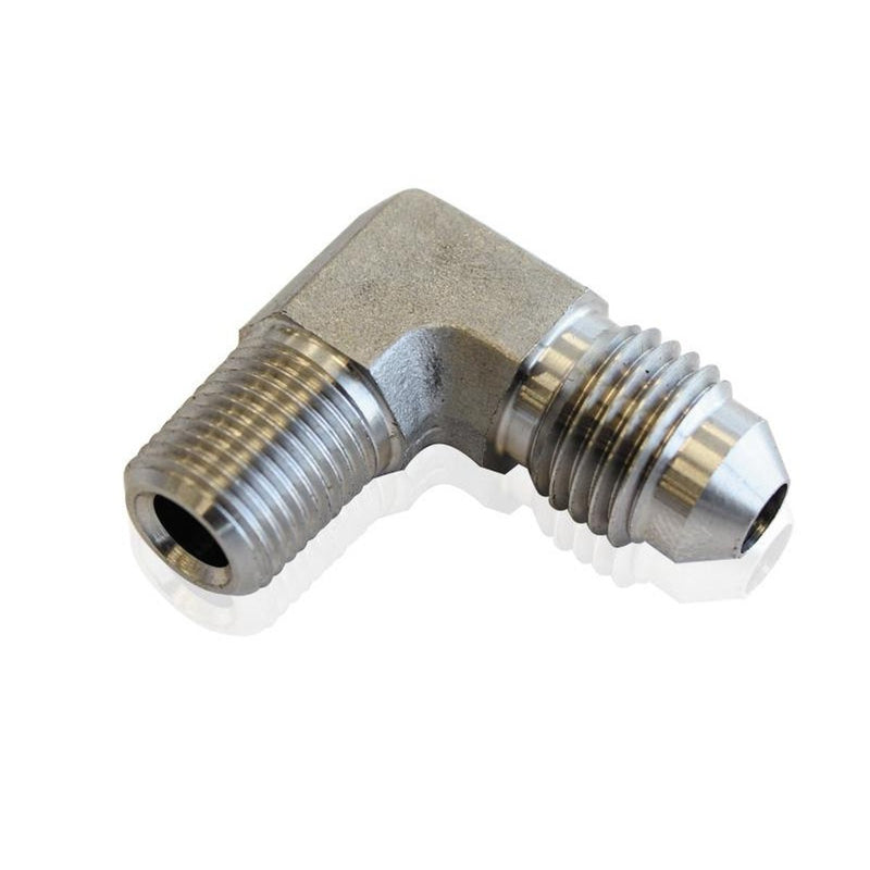 Aeroflow AF381-04 S/S 90Deg 1/8" Npt To -4an
